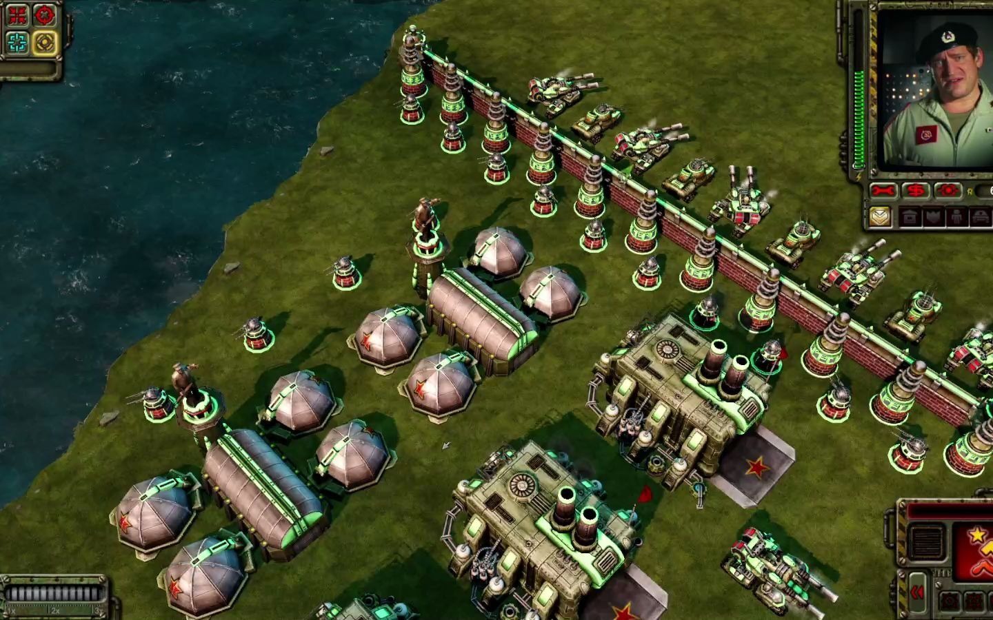 (塔防大师mod)对战马奇诺防线的盟军_红色警戒3