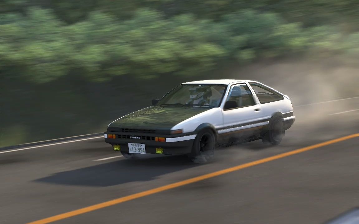 ae86 对决 s2000 黄昏秋名山