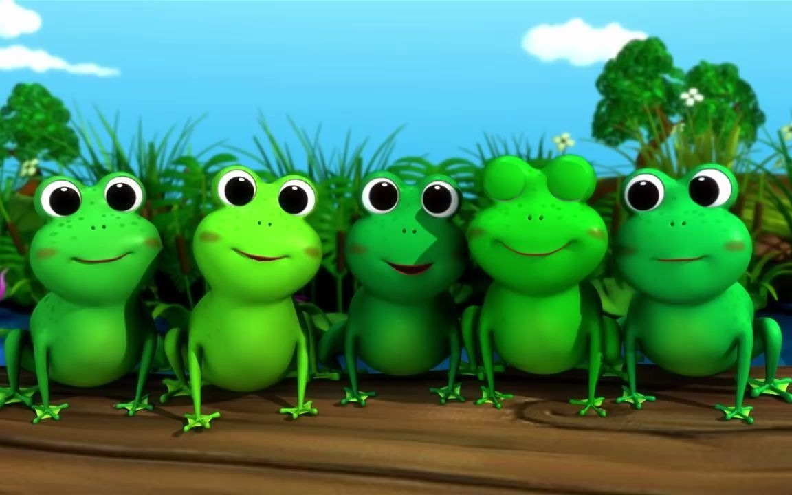 [图]Five Little Speckled Frogs _ Nursery Rhymes _ from LittleBabyBum!