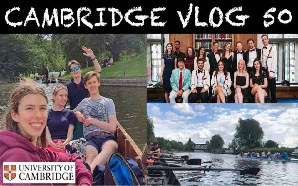 PaigeY || CAMBRIDGE VLOG 50: 考试结束后丰富的活动:划船,剑桥晚宴,担任舵手,聚会,划船俱乐部聚餐...哔哩哔哩bilibili