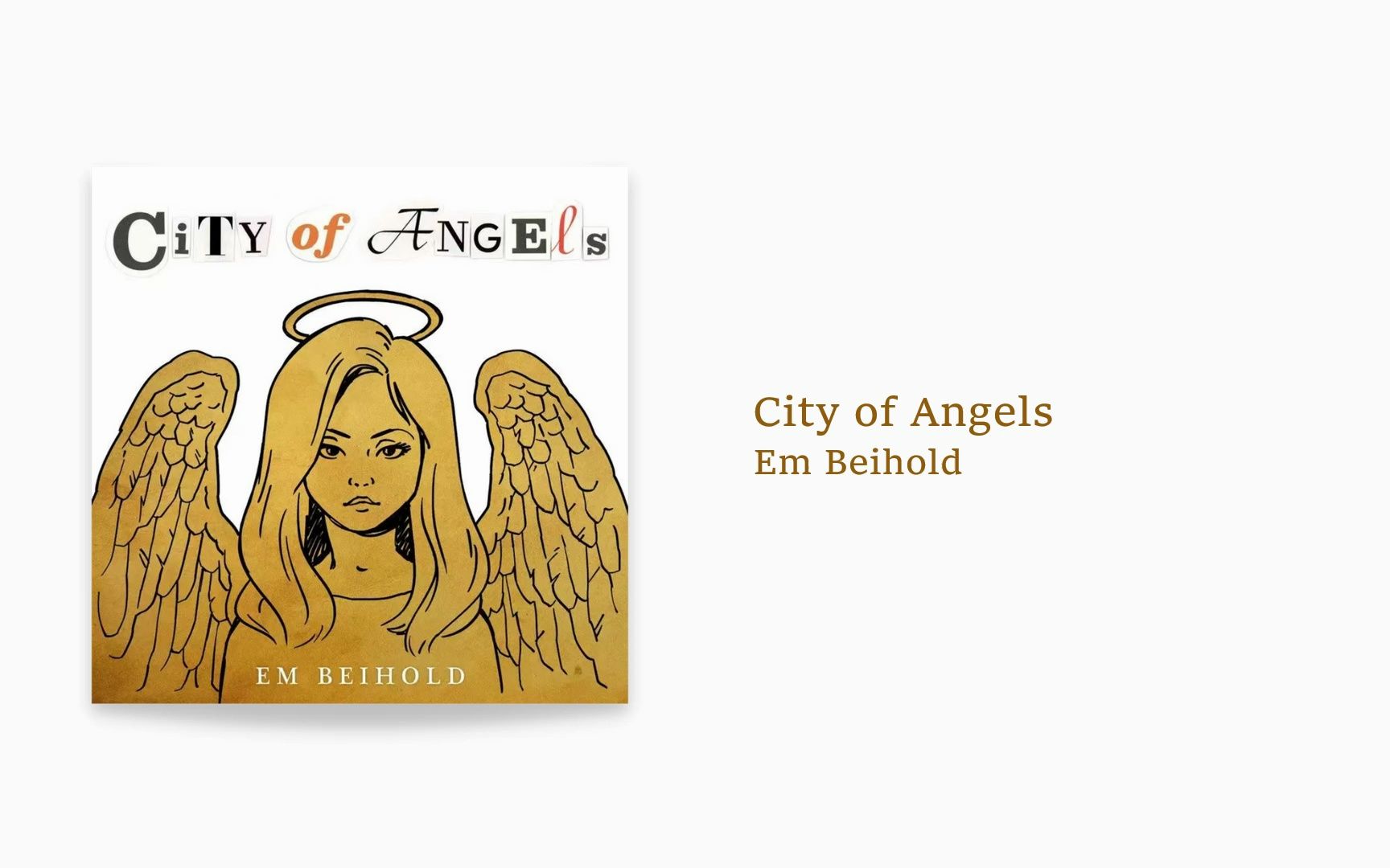 [图]我喜欢的音乐日推 | City of Angels - Em Beihold