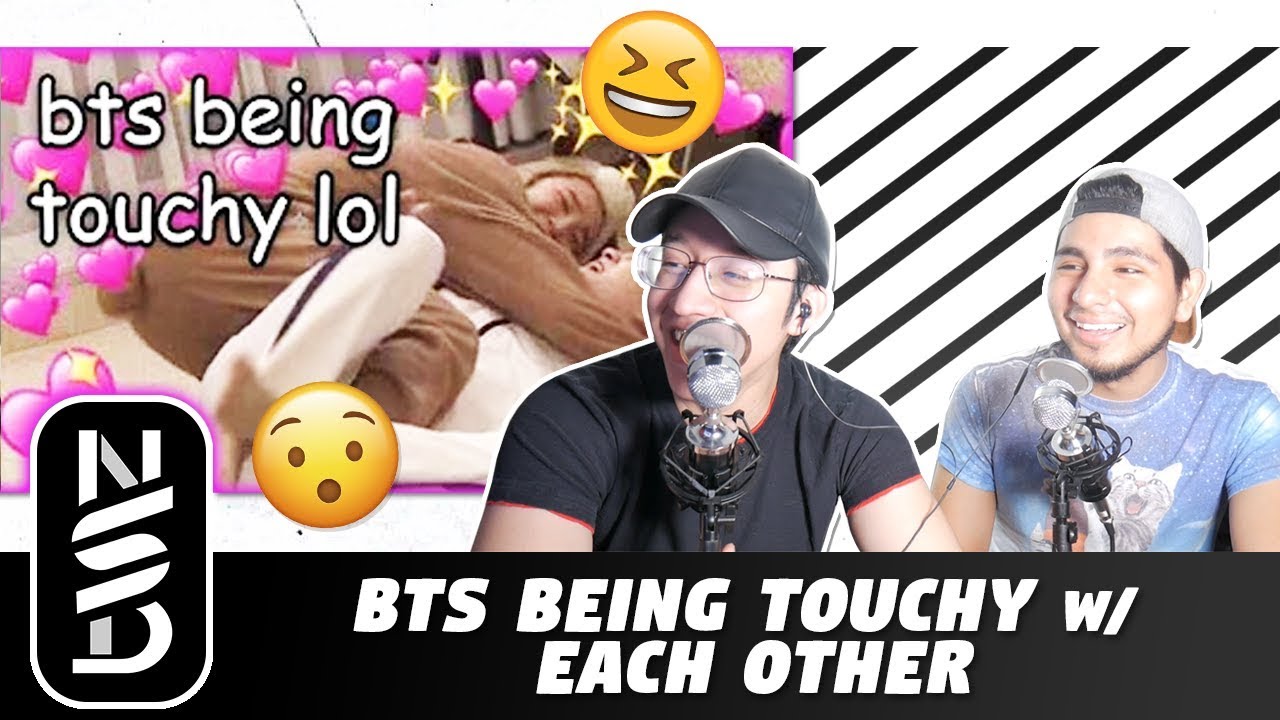 [图]【防弹少年团BTS】GUYS 观看反应 TO 'BTS being touchy with each other'