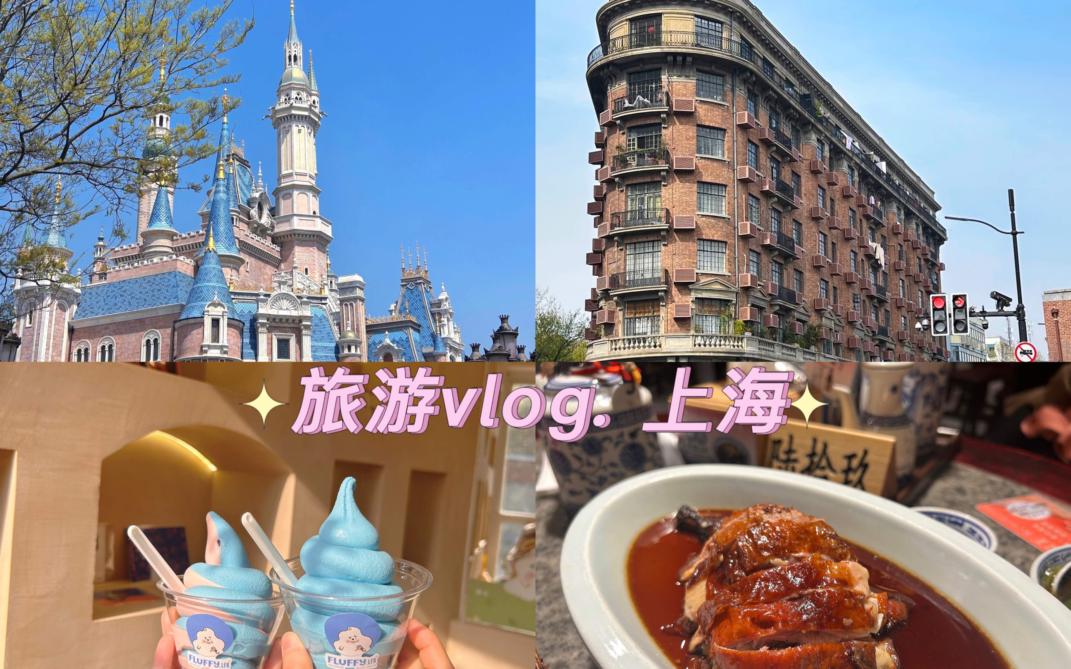 [图]旅游vlog 04（下）｜上海 迪士尼 和贝儿零距离握手 穿梭大街小巷的惬意