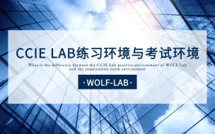 下载视频: CCIE Lab练习环境与考试环境的区别-WOLFLAB CCIE培训