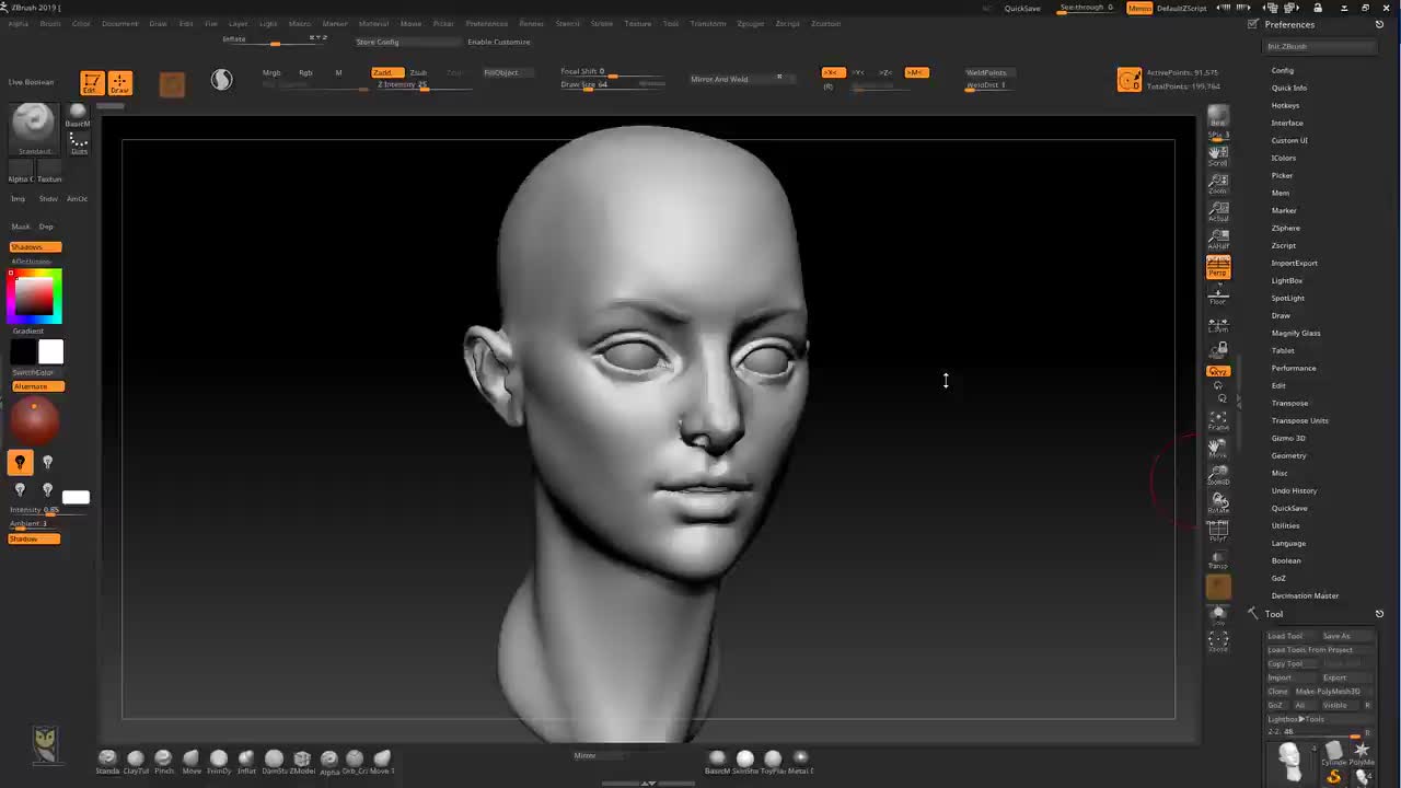 【转载】【生肉】zbrush 女性人体建模