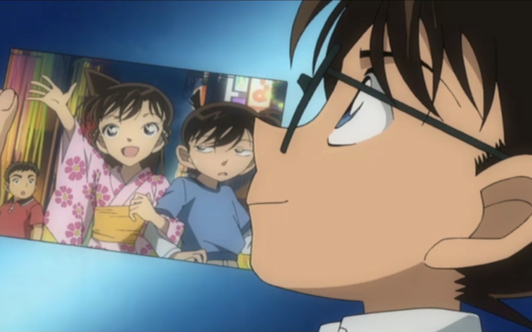 【新兰】兰第一次穿和服的照片就这样被新一送出去了