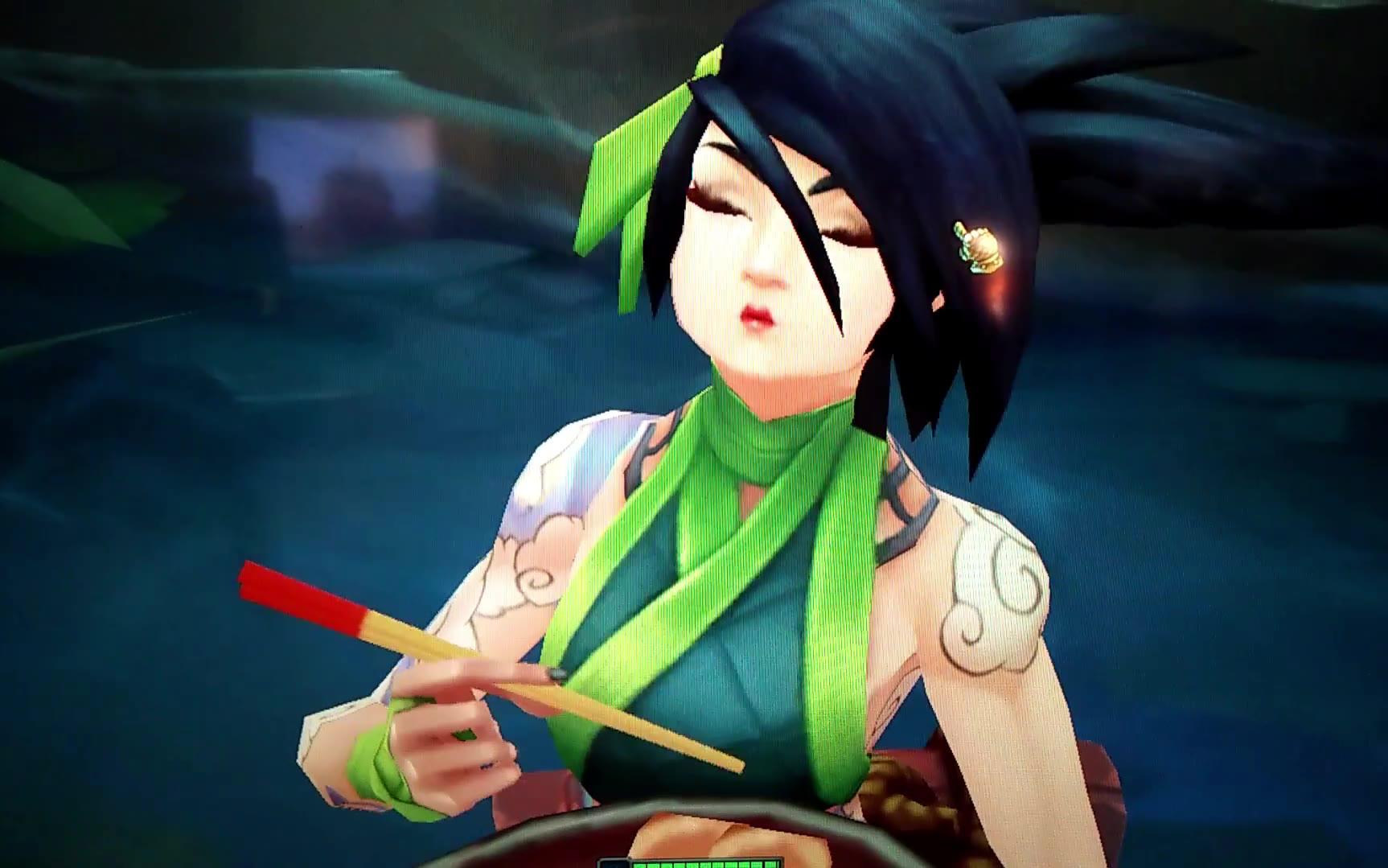 lol阿卡丽吃面 2018 8 8