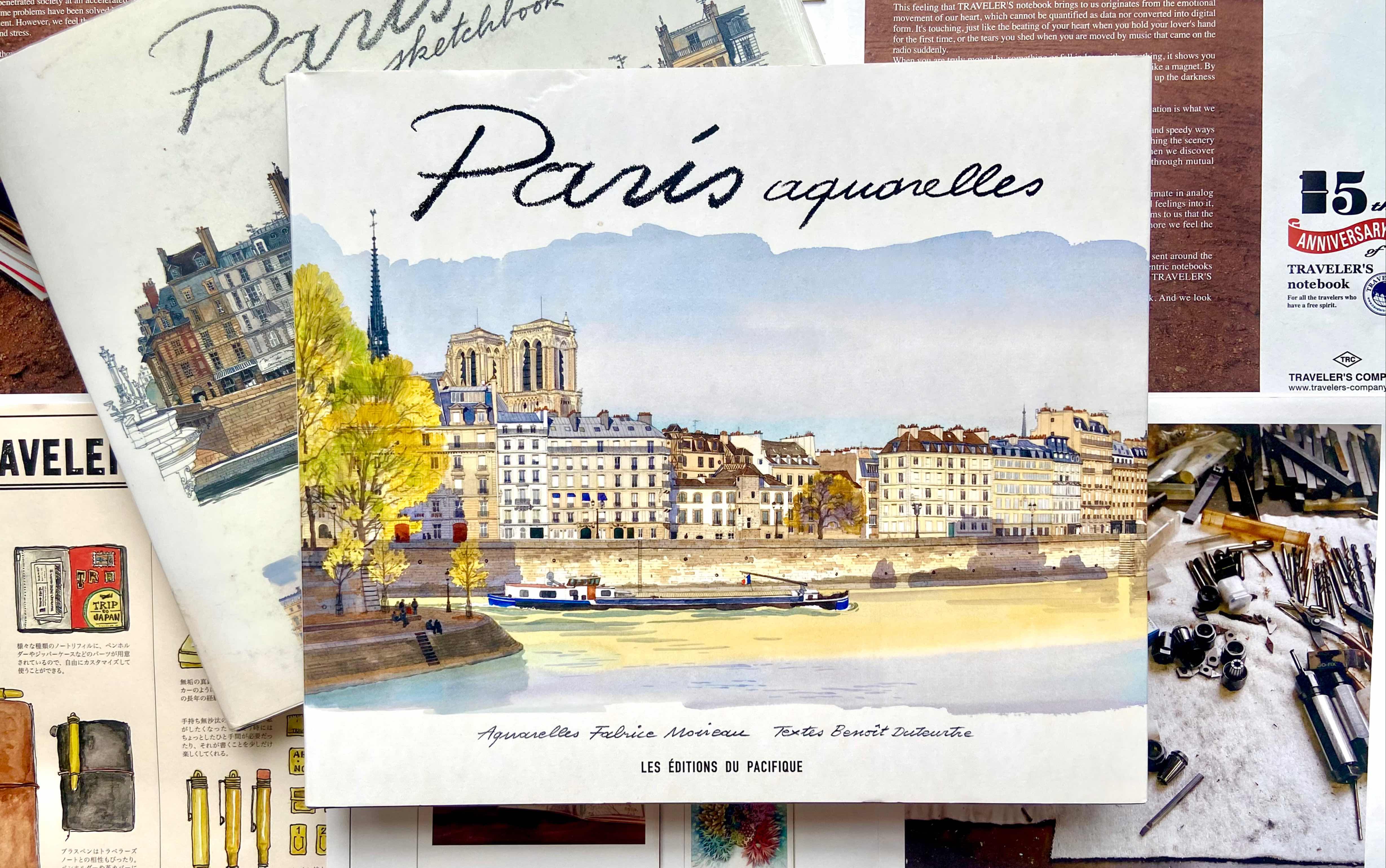 《Paris Aquarelles》新版巴黎城市速写水彩画册|Fabrice Moireau|2020年出版哔哩哔哩bilibili