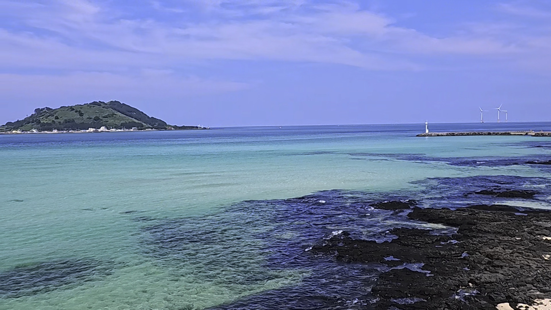 在济州岛吹橘子味儿的海风