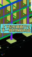 Download Video: 上下层柱截面尺寸不一致时纵筋构造