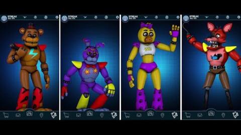 FNAF AR - Rockstar Freddy Workshop & Voice Line Animations