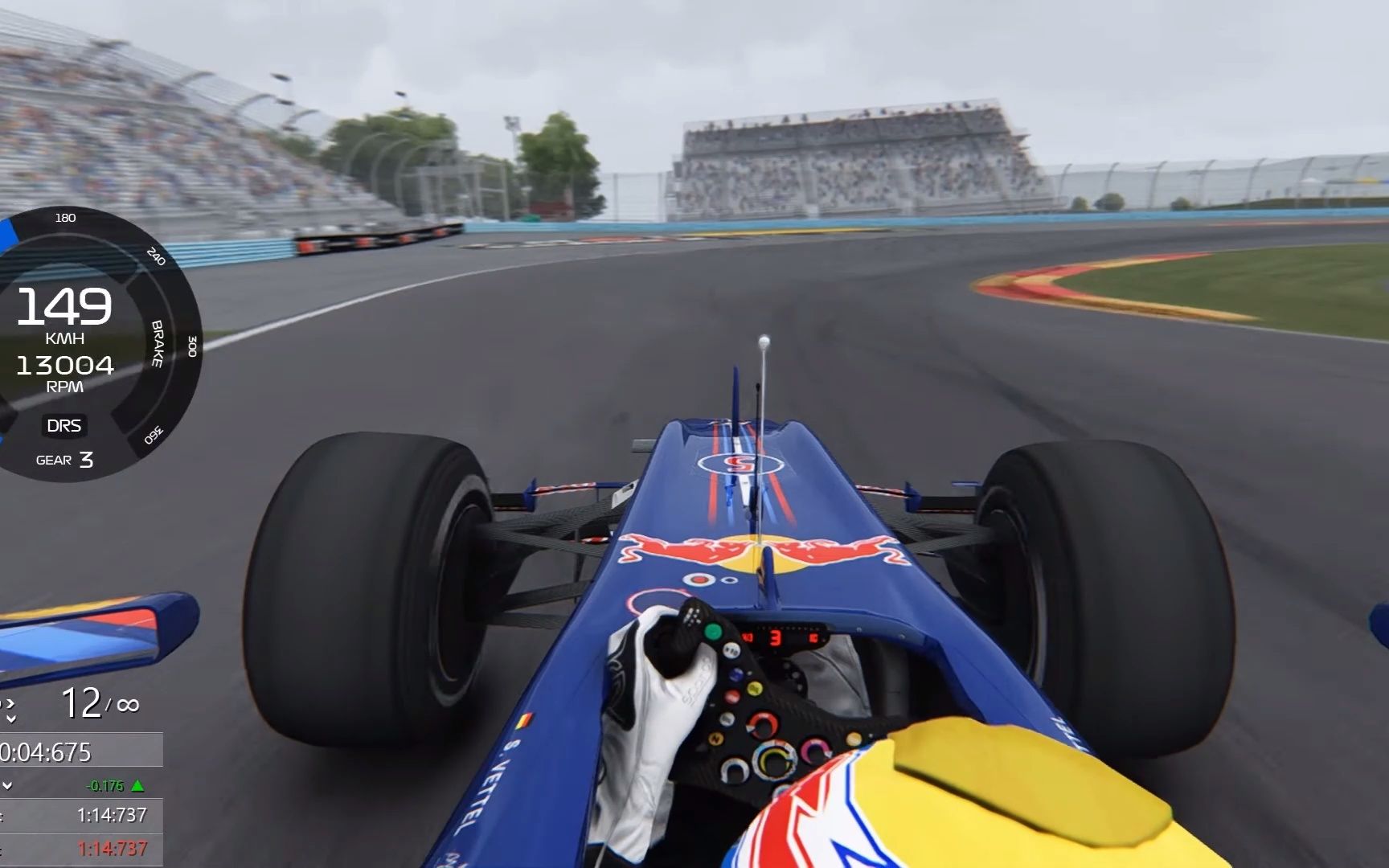 红牛rb6 f1赛车 沃特金斯格伦赛道 1:14.737 assetto corsa