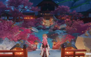 下载视频: 【原神 尘歌壶】水中枫红神社