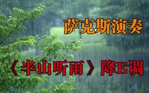 Download Video: 萨克斯《半山听雨》享一种闲暇 得一片悠然清心 降E调