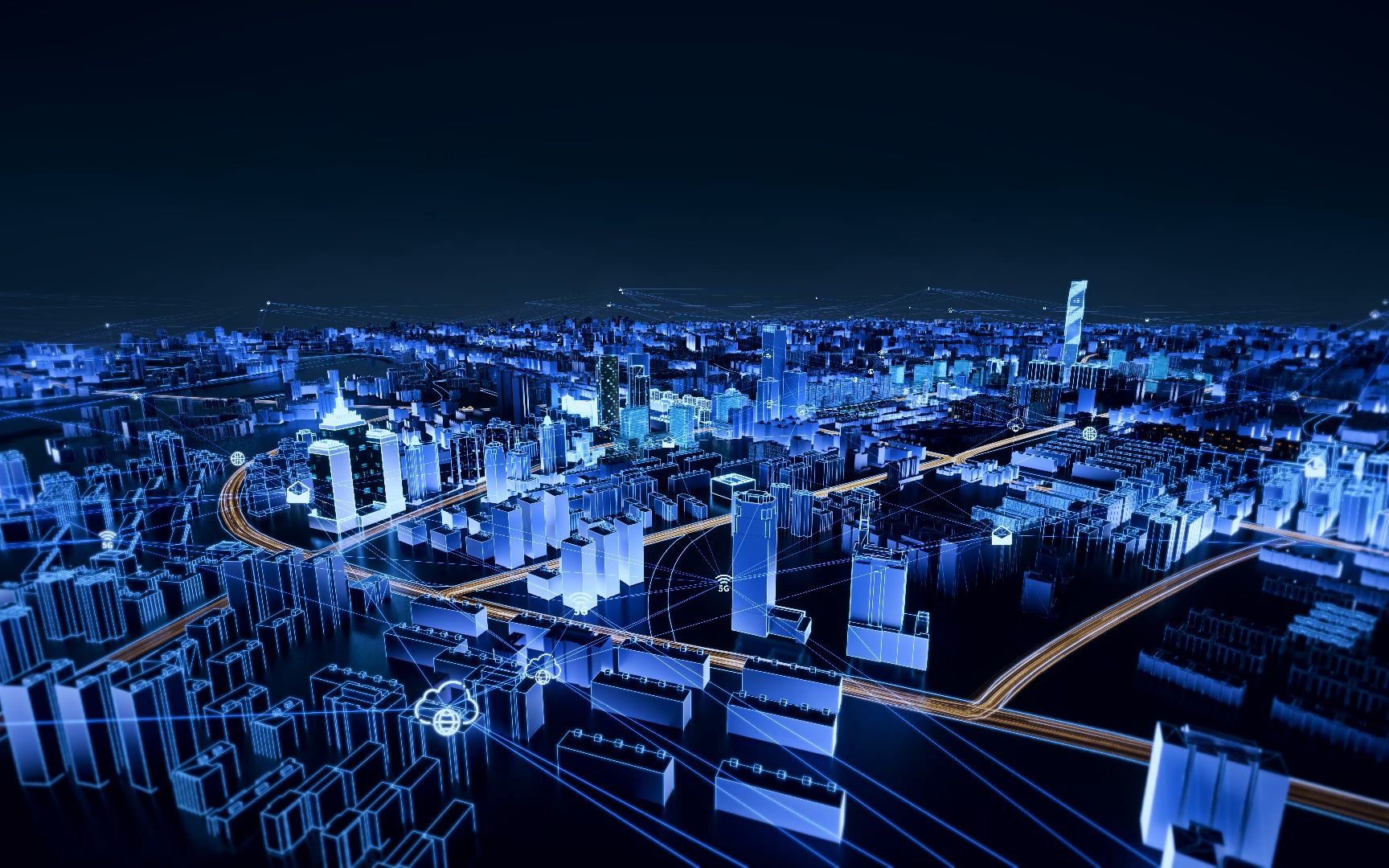 科技ai智慧城市大数据人工智能办公场景ae模板