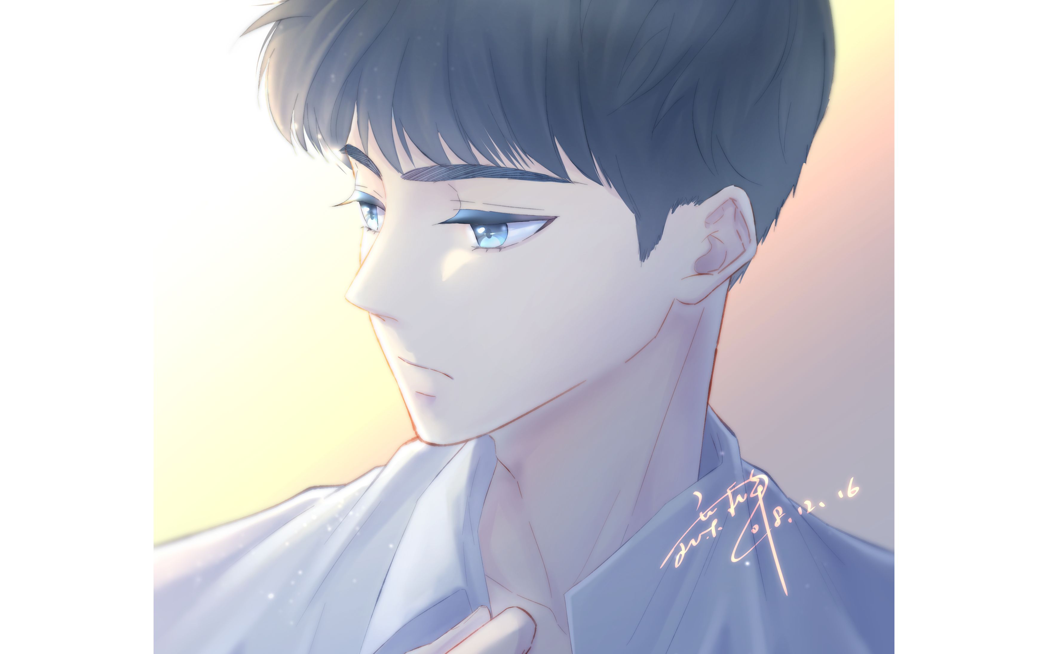 【板绘】|白衣少年| 绘画过程(csp)_哔哩哔哩 (゜-゜)つロ 干杯~-bili