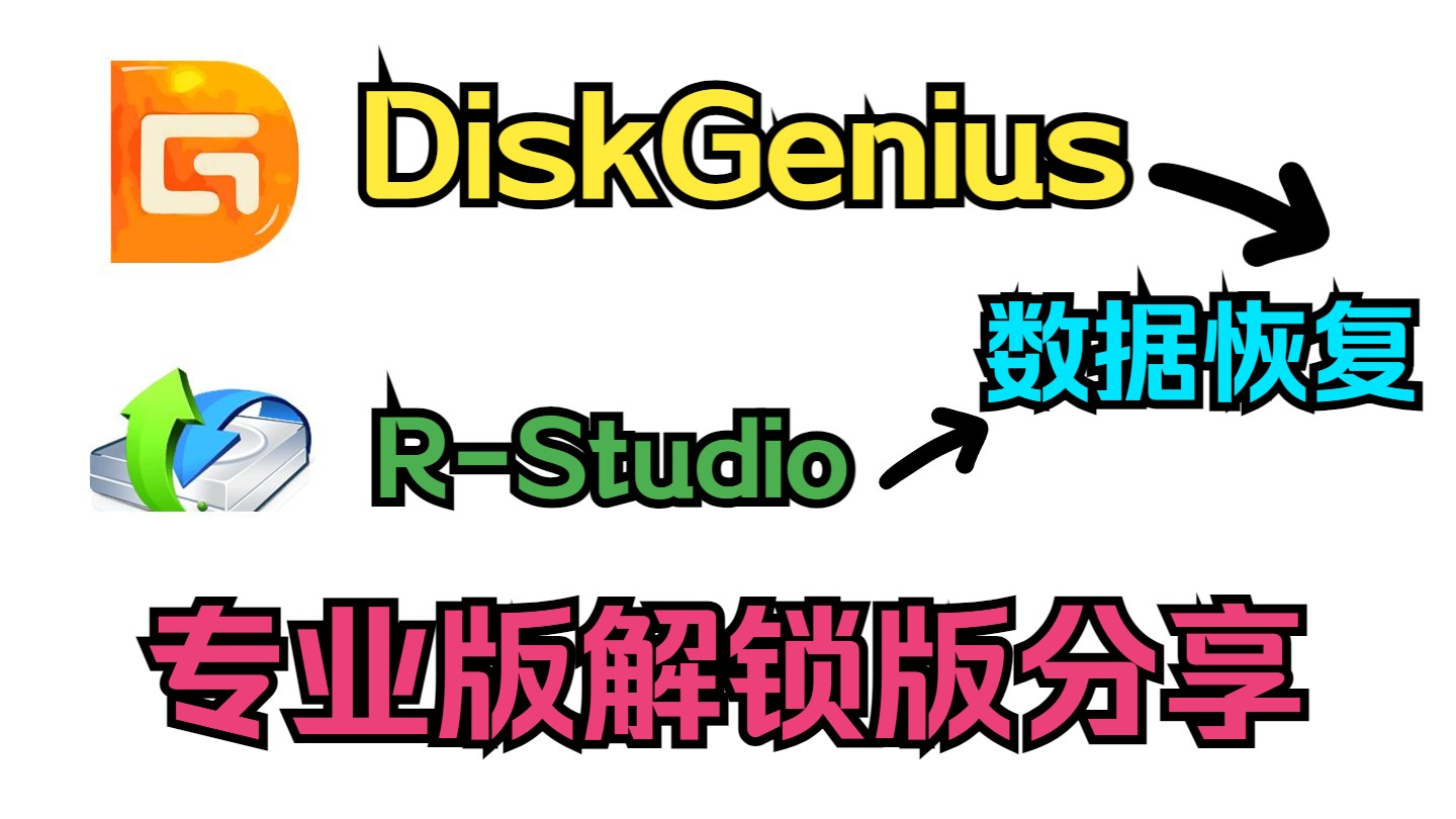 妈妈再也不用怕我误删文件了 DiskGenius5.5专业版解锁版 RStudio解锁版 磁盘文件恢复软件免费分享哔哩哔哩bilibili