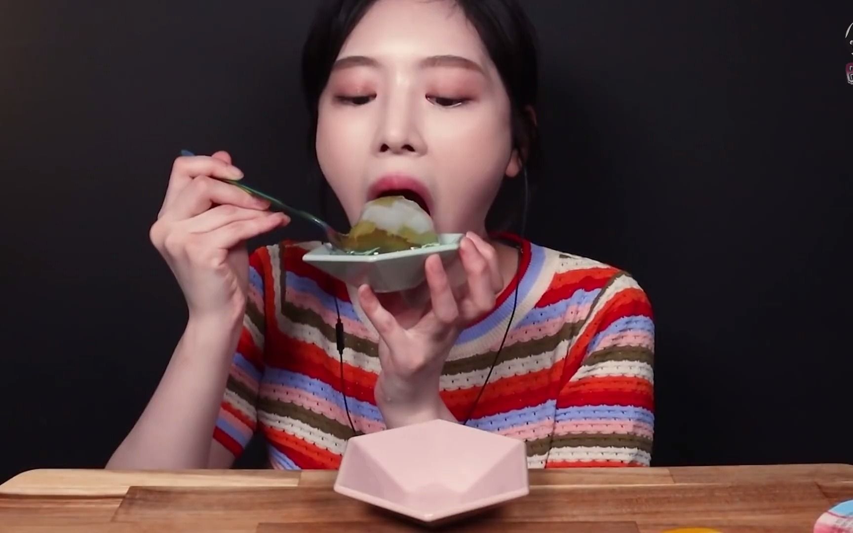 【boki 字幕版 无剪辑版合辑】各种水果布丁果冻吃播,吃甜点的声音