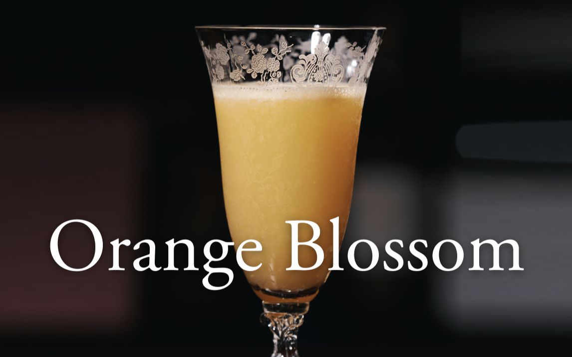 【经典调酒】橙花  轻盈不做作的金酒橙汁(Orange Blossom)| 鸡尾酒 | 酒吧 | 调酒师哔哩哔哩bilibili