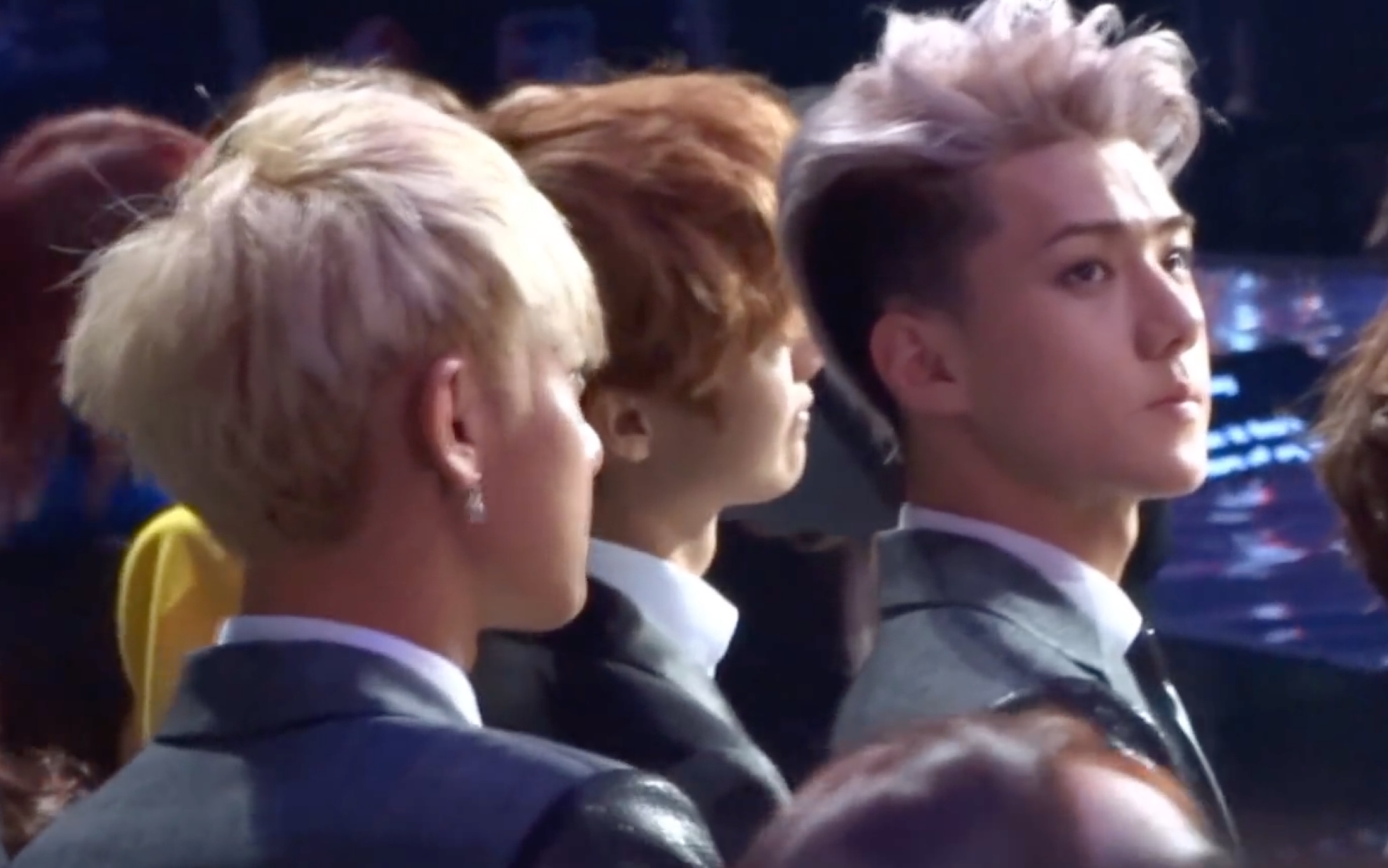 131122 exo mama 台下嘉宾席 focus luhan tao sehun