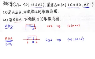 Video herunterladen: “集合”求参数的取值范围