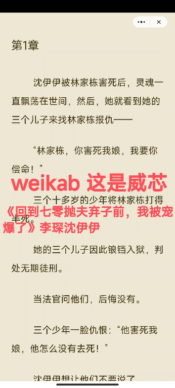 《回到七零抛夫弃子前,我被宠爆了》李琛沈伊伊沈伊伊被林家栋害死后,灵魂一直飘荡在世间,然后,她就看到她的三个儿子来找林家栋报仇哔哩哔哩...