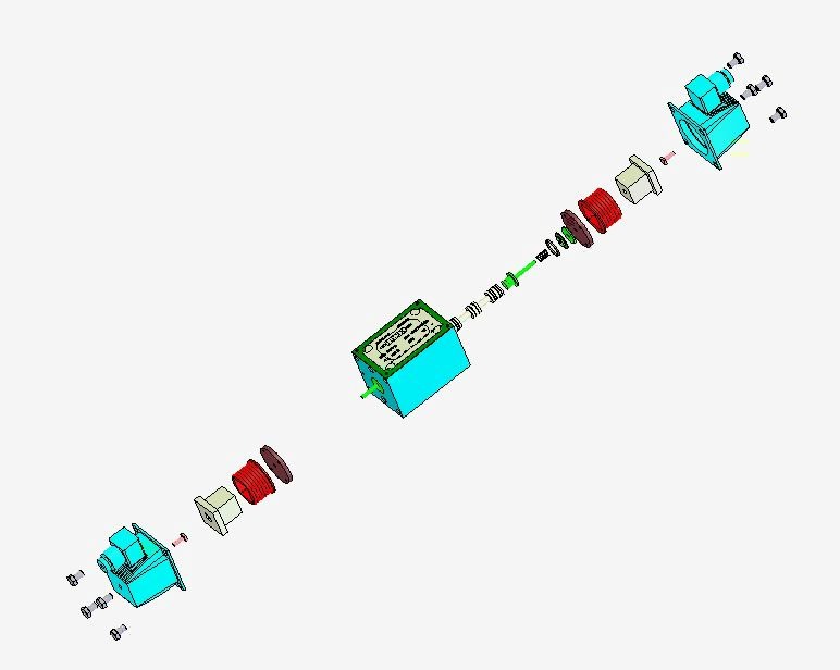 solidworks composer 三位四通电磁阀细节动画展示哔哩哔哩bilibili