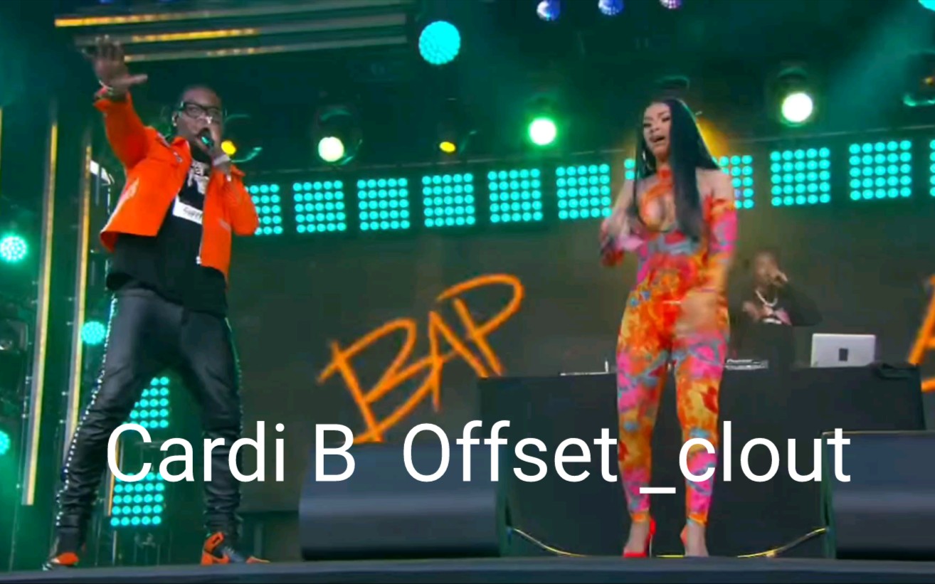 Cardi B offset 在好莱坞星光大道演唱Clout.哔哩哔哩bilibili