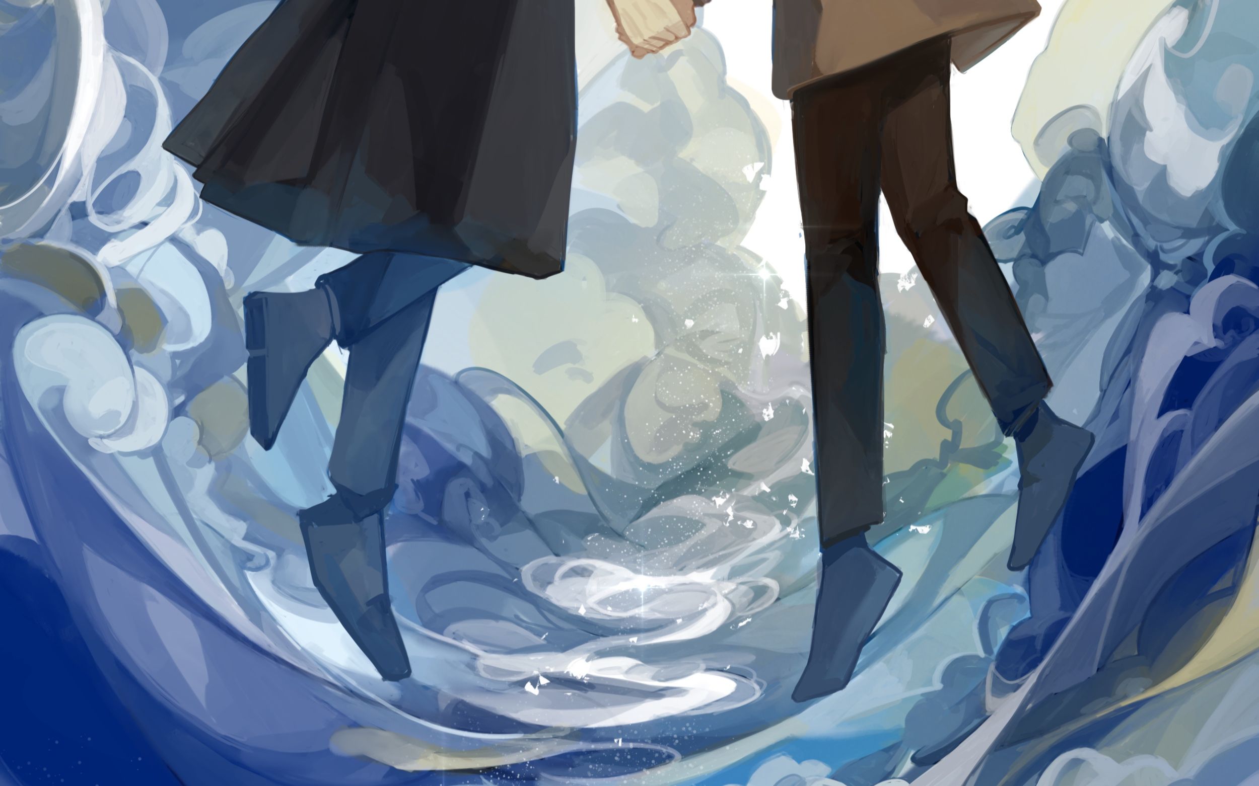 【procreate绘画过程】海天一色(福华cp向)_哔哩哔哩_bilibili