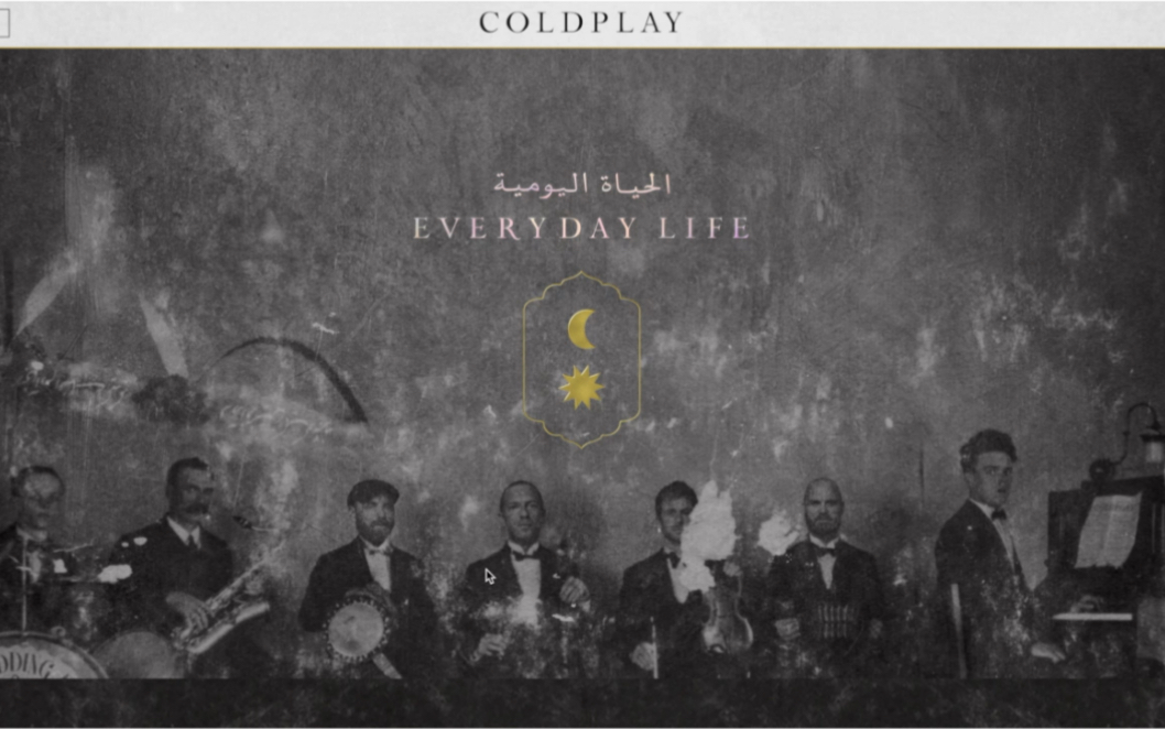 Coldplay酷玩实在太会玩了,官网太精美了吧!哔哩哔哩bilibili