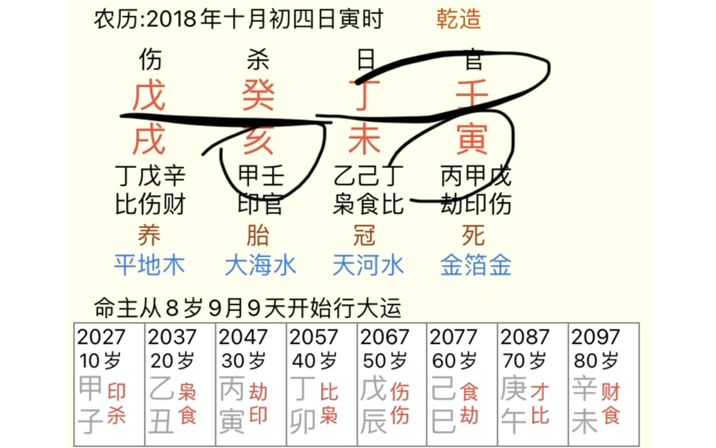 伤官合煞,日元合官,好八字的组合哔哩哔哩bilibili