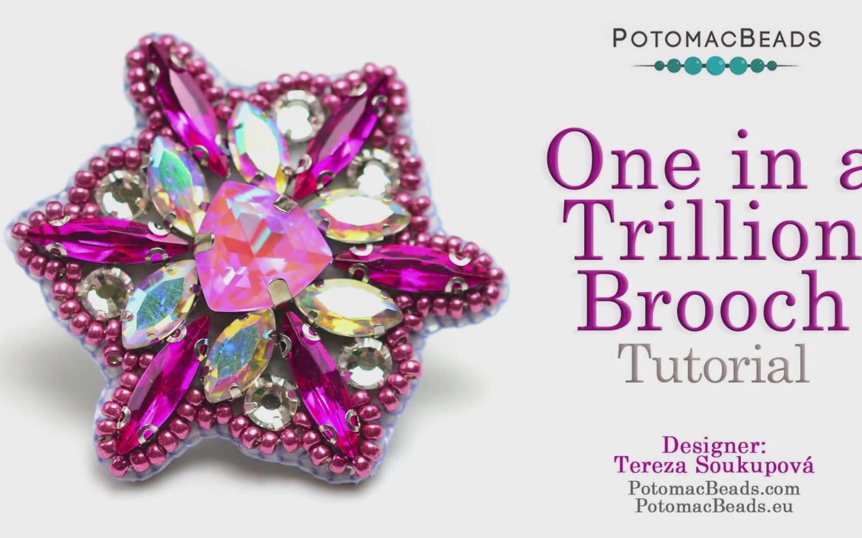 One In A Trillion Brooch DIY Jewelry Making Tutorial by PotomacBeads哔哩哔哩bilibili