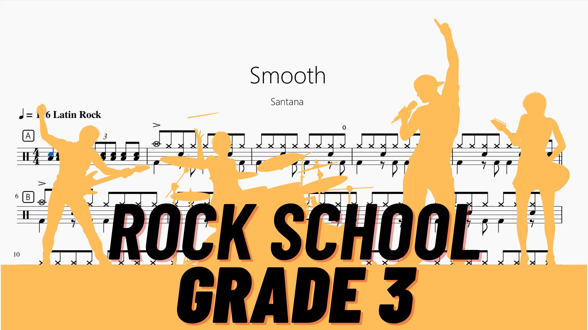 [图]Smooth【Rock school Lv3】动态鼓谱