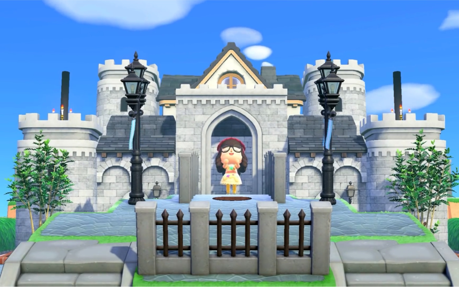 【动森2.0岛建】用2.0家具建造城堡风自宅