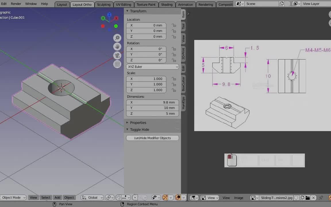 iBlender中文版插件Dimensions System 教程Blender 插件:CAD 网格尺寸Blender哔哩哔哩bilibili