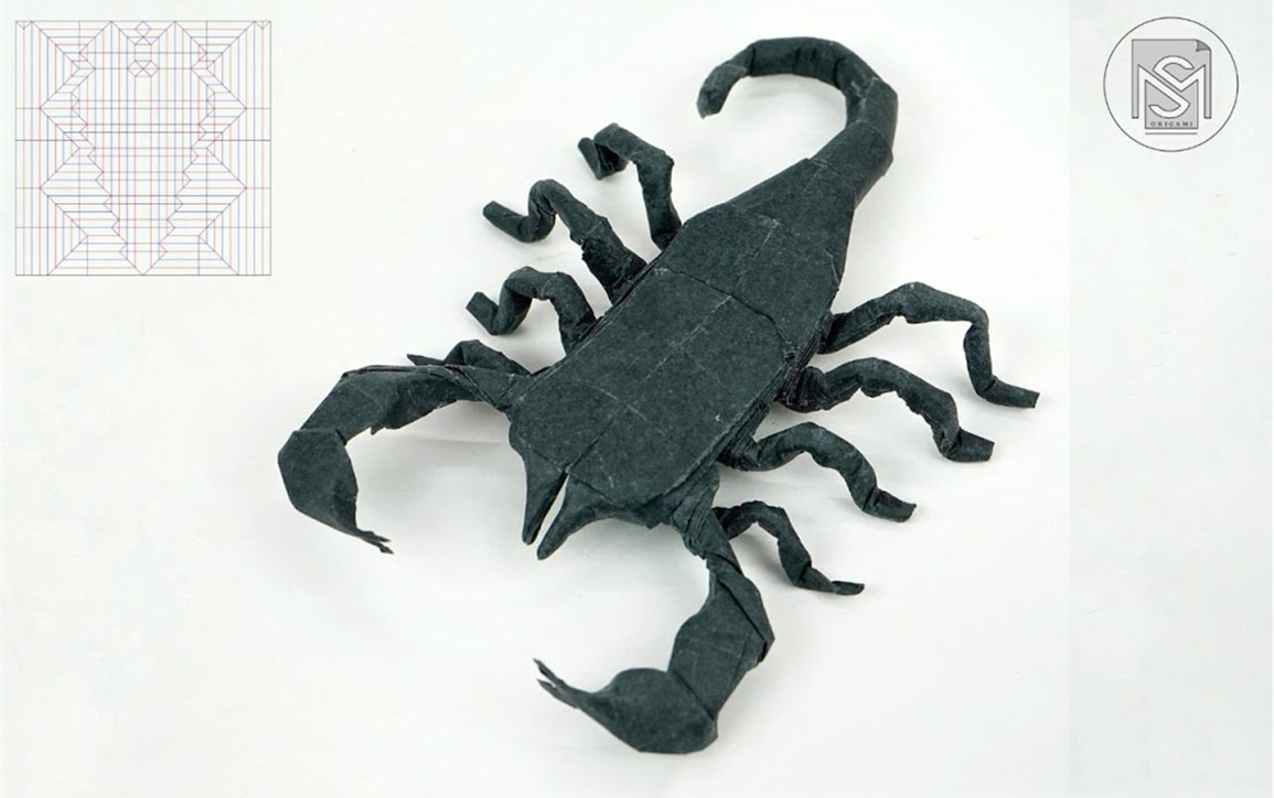 折纸蝎子与蛇图解图片