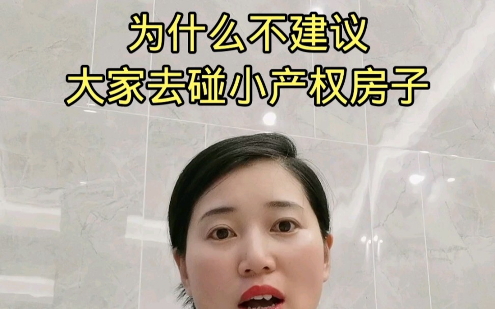 不建议去买小产权的房子,是因为我们普通老百姓只能赚得起亏不起,风险太大了哔哩哔哩bilibili