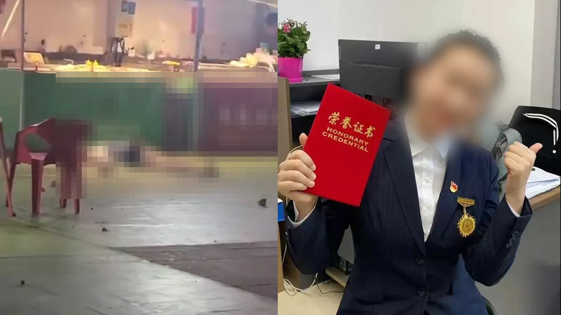 [图]女子在夜市被砖头砸中离世，目击者：事发地当天曾两次现高空抛物