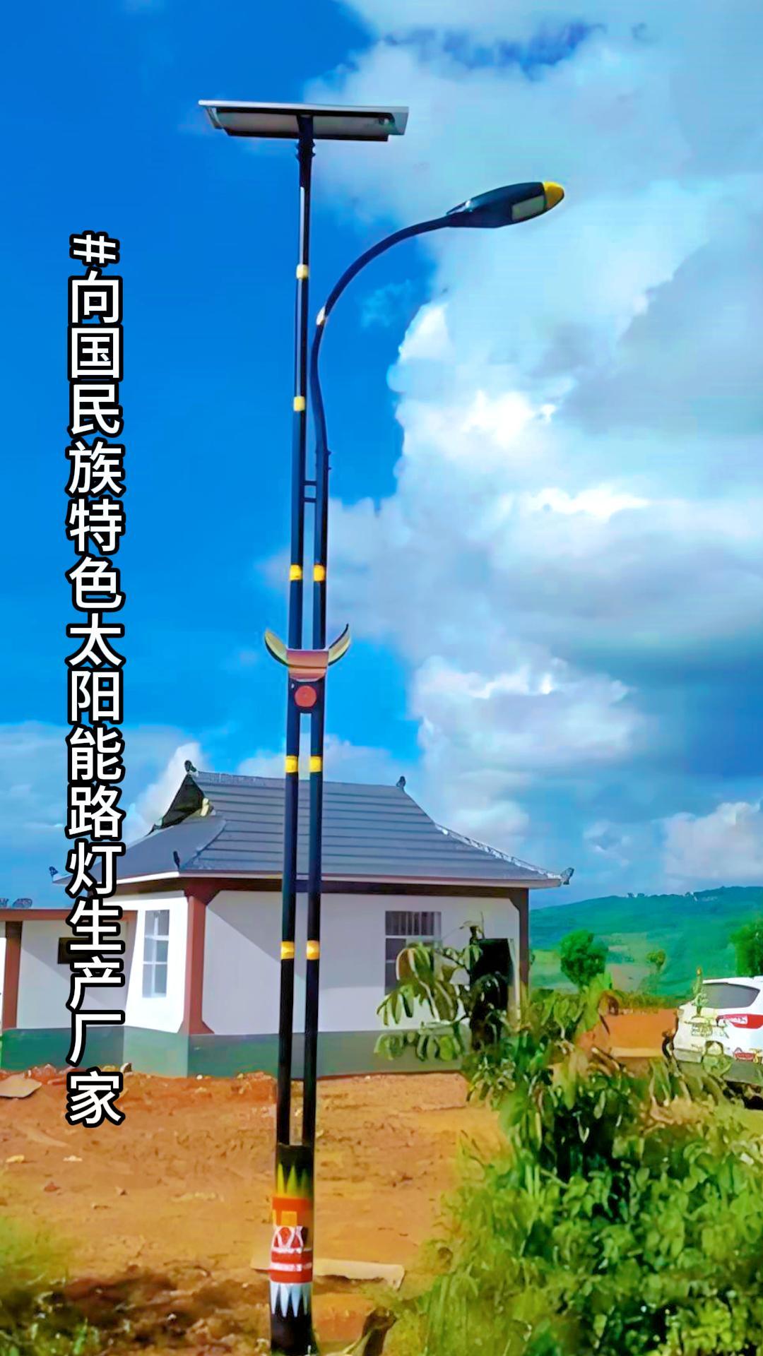 向国民族特色太阳能路灯