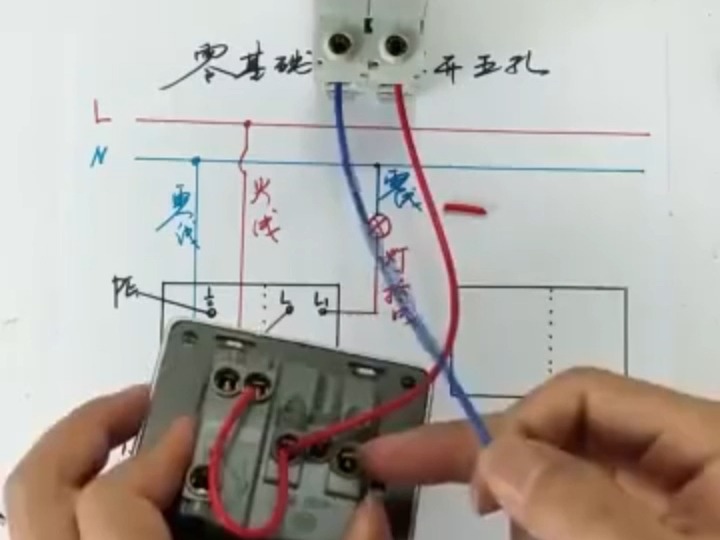 03单开五孔插座接线方法哔哩哔哩bilibili
