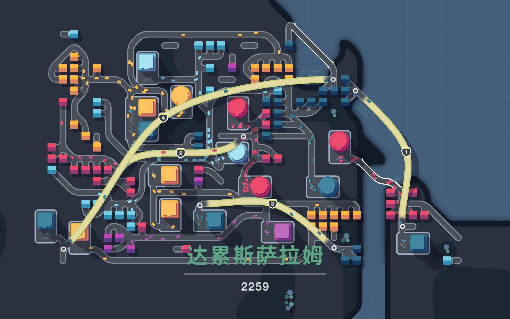 [图]【Mini Motorways迷你高速公路】达累斯萨拉姆司机2259