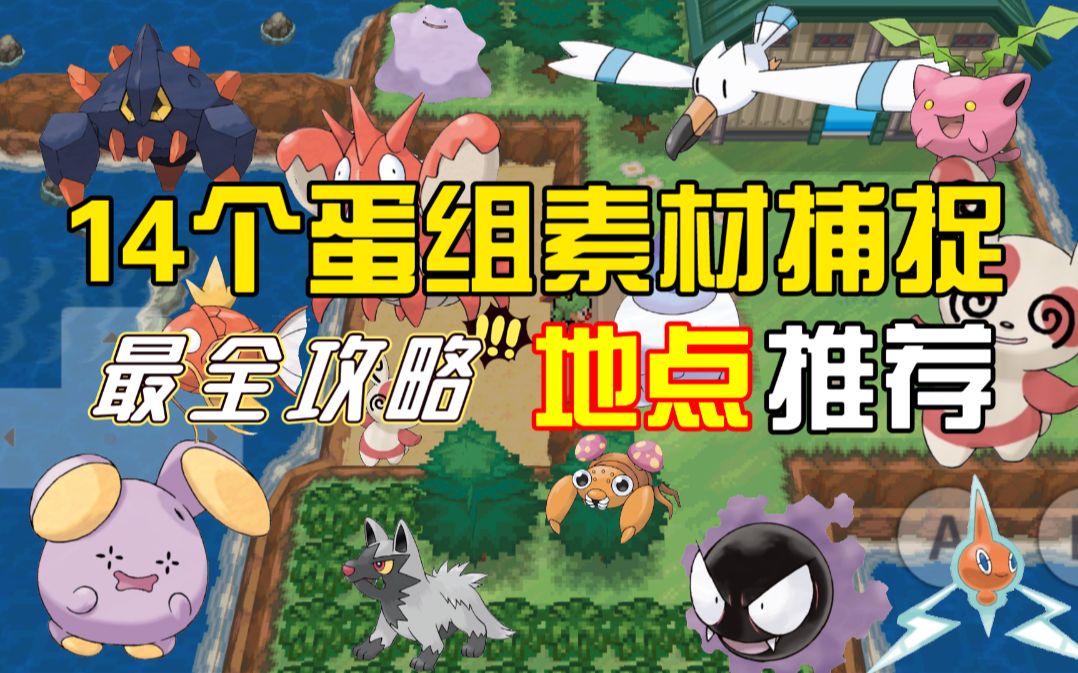 [POKEMMO最全素材商攻略]14个蛋组精灵捕捉地点推荐POKEMMO游戏攻略