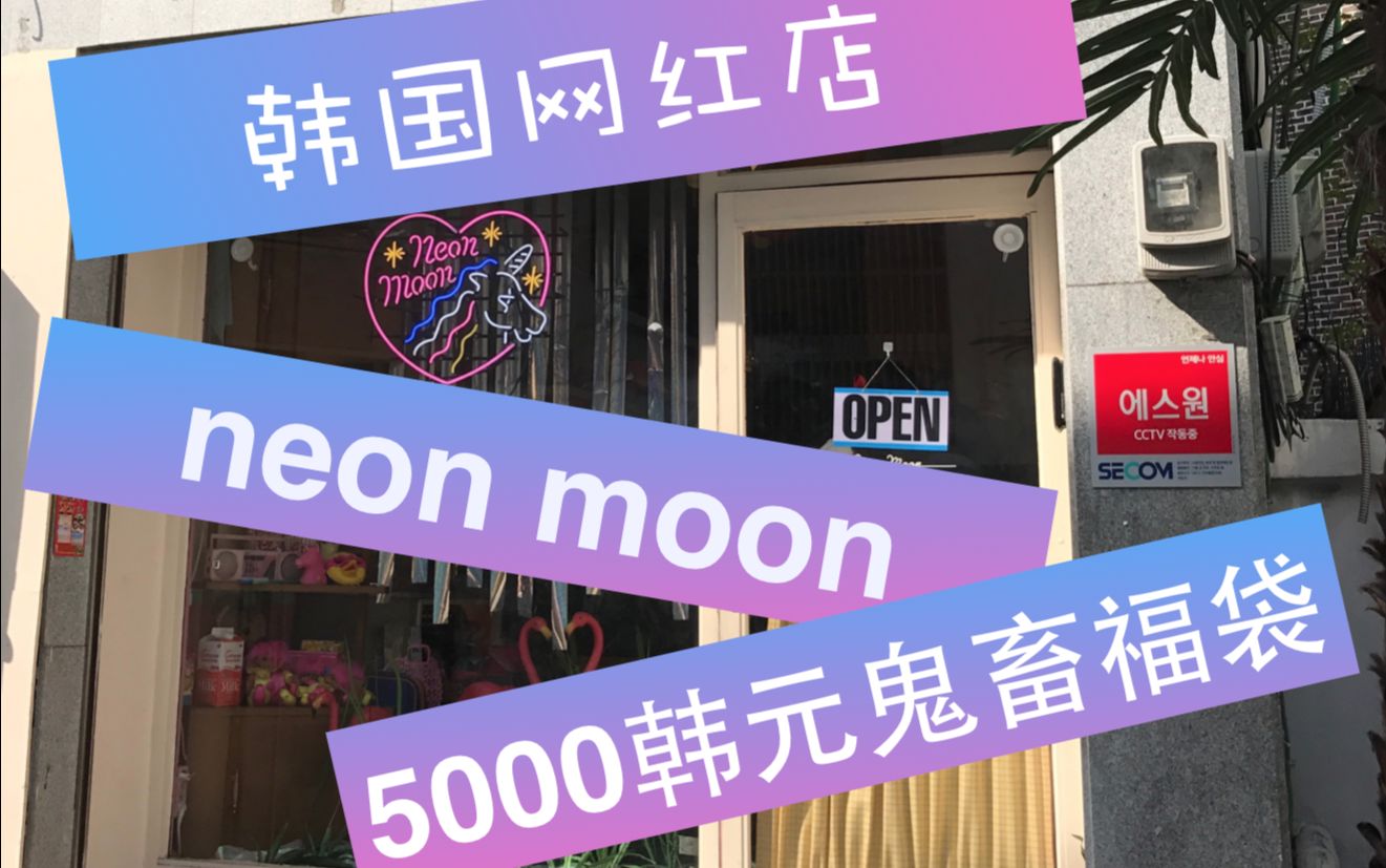 [图]韩国网红店大揭秘！！neon moon鬼畜玩具+5000韩元福袋里都是啥