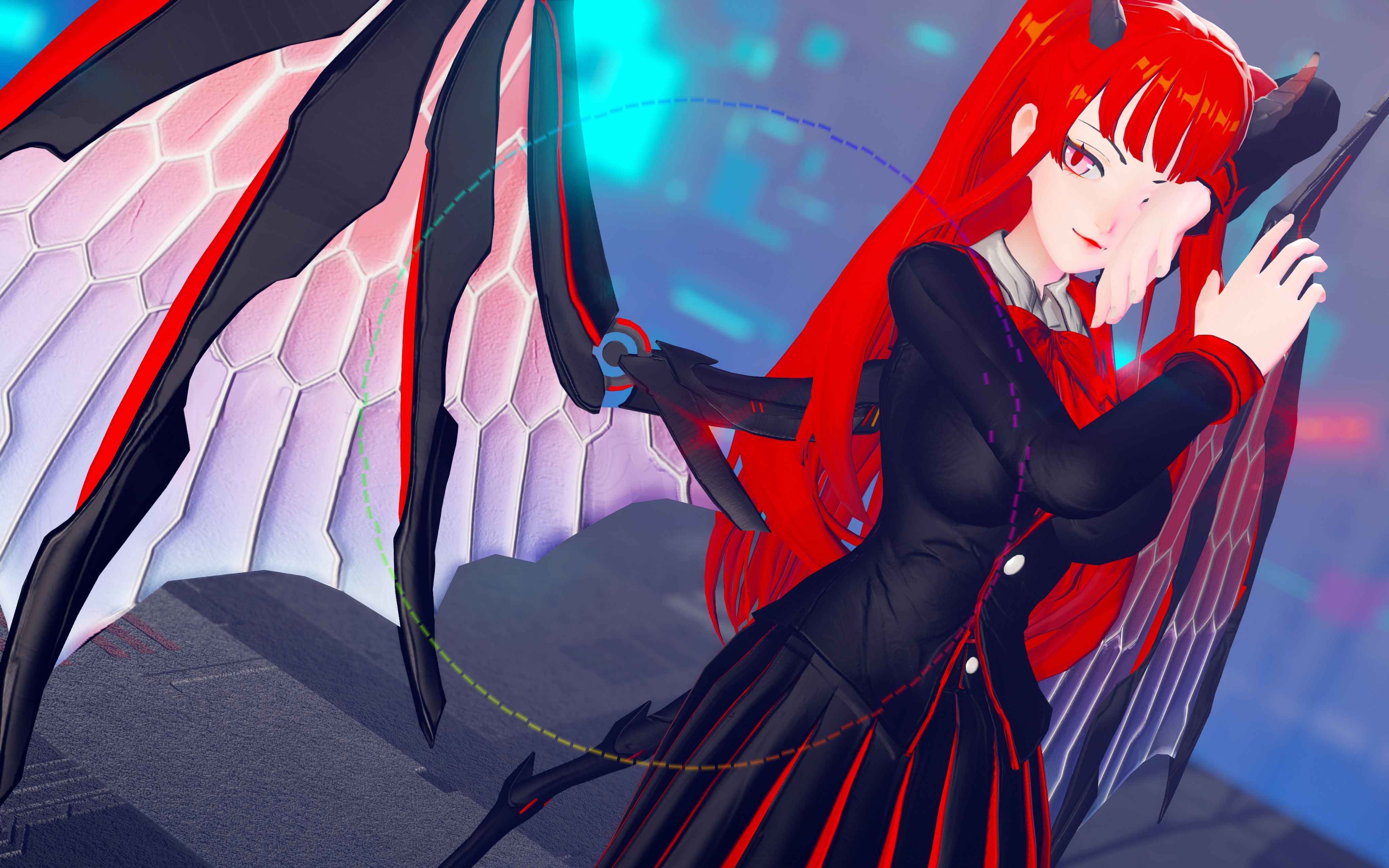 【mmd/百变魔龙姬】微星显卡姬 爱了//魔龙姬