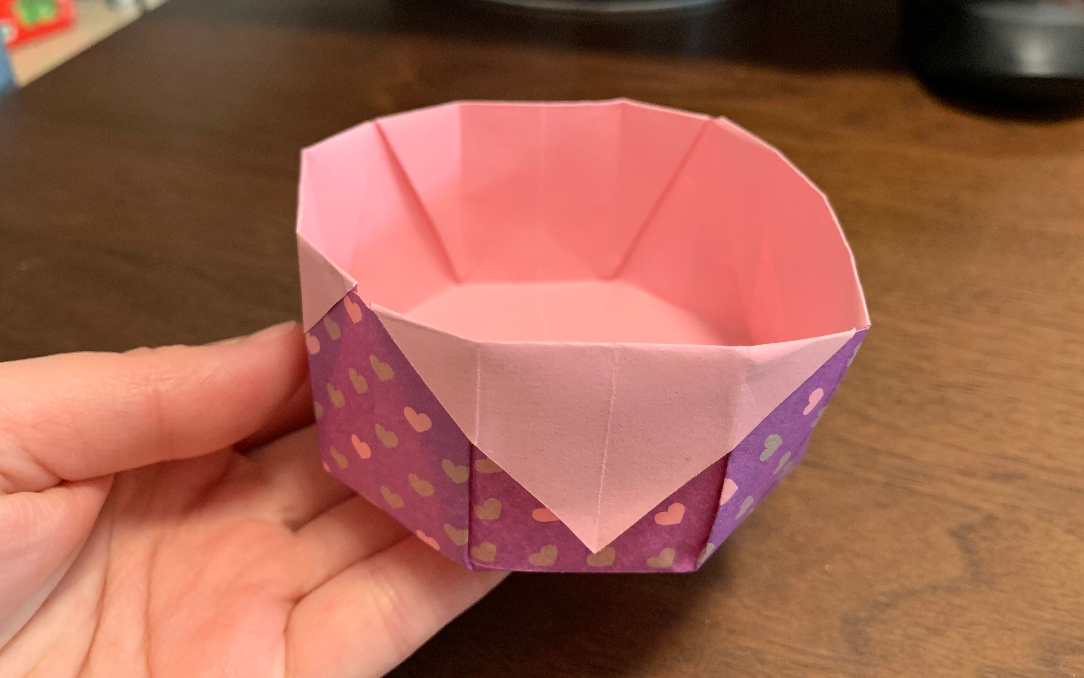 简单折纸碗图片