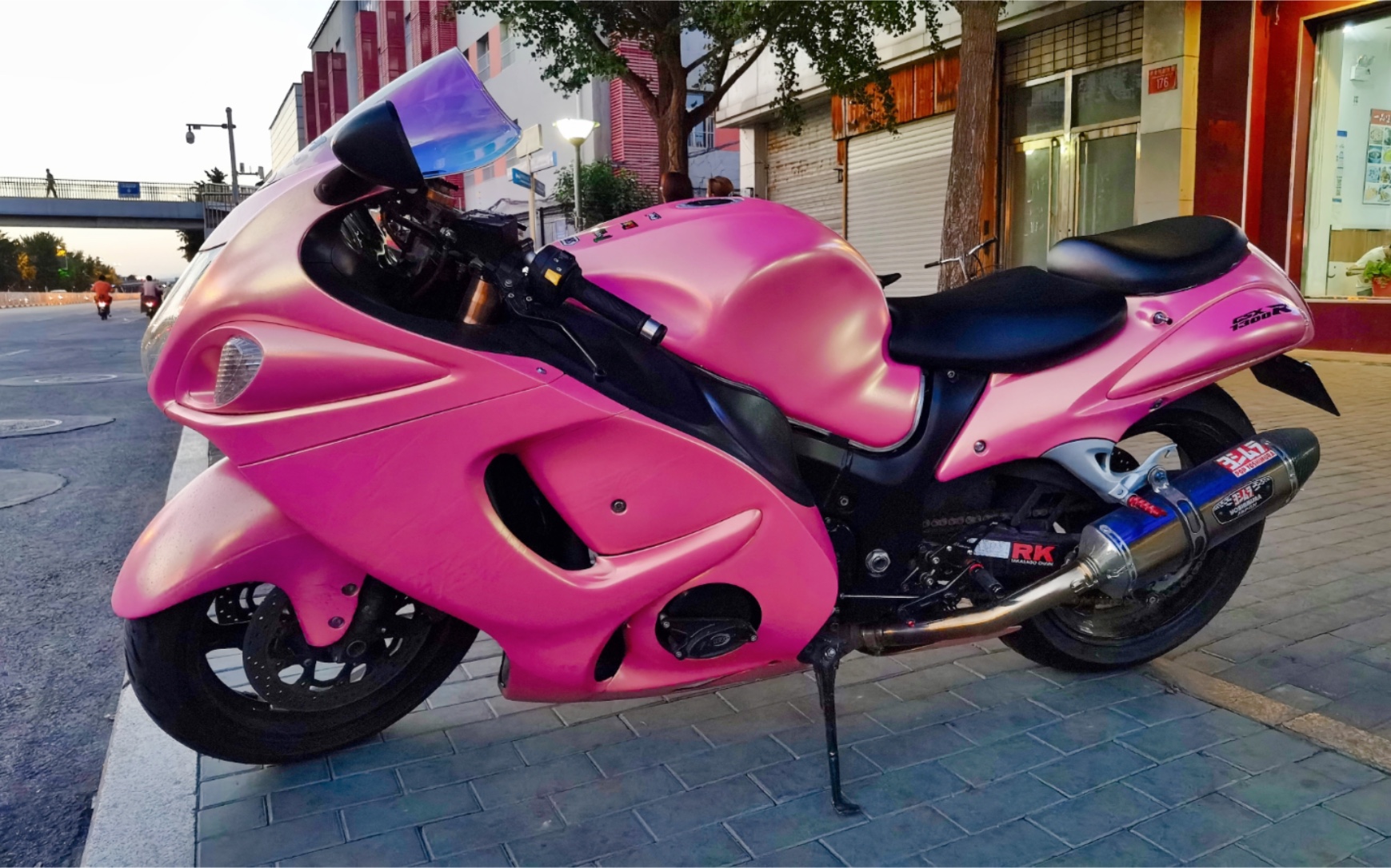 (4k超清)大贸铃木隼 北京城市道路 第一视角骑行vlog