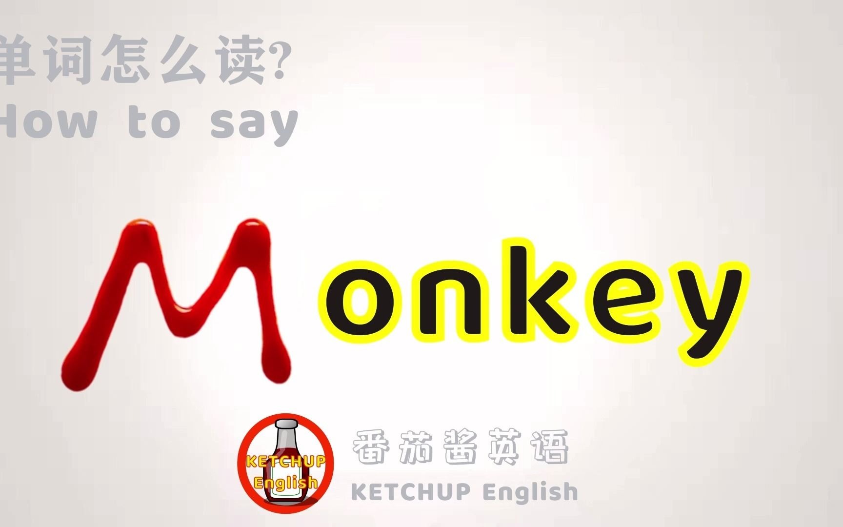 外教发音|How To Pronounce Monkey【猴子】怎么读?|学单词背单词哔哩哔哩bilibili