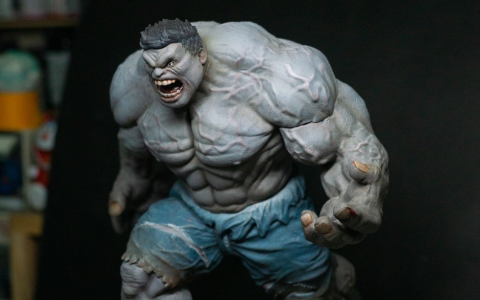 【灰浩克脚下有只反浩克】涂装成品展示