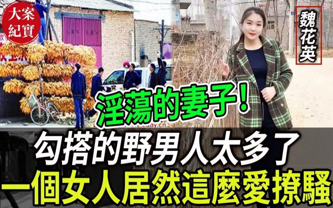 大案纪实丨Y荡的妻子!勾搭的野男人太多了!一个女人居然这么爱撩''骚!哔哩哔哩bilibili