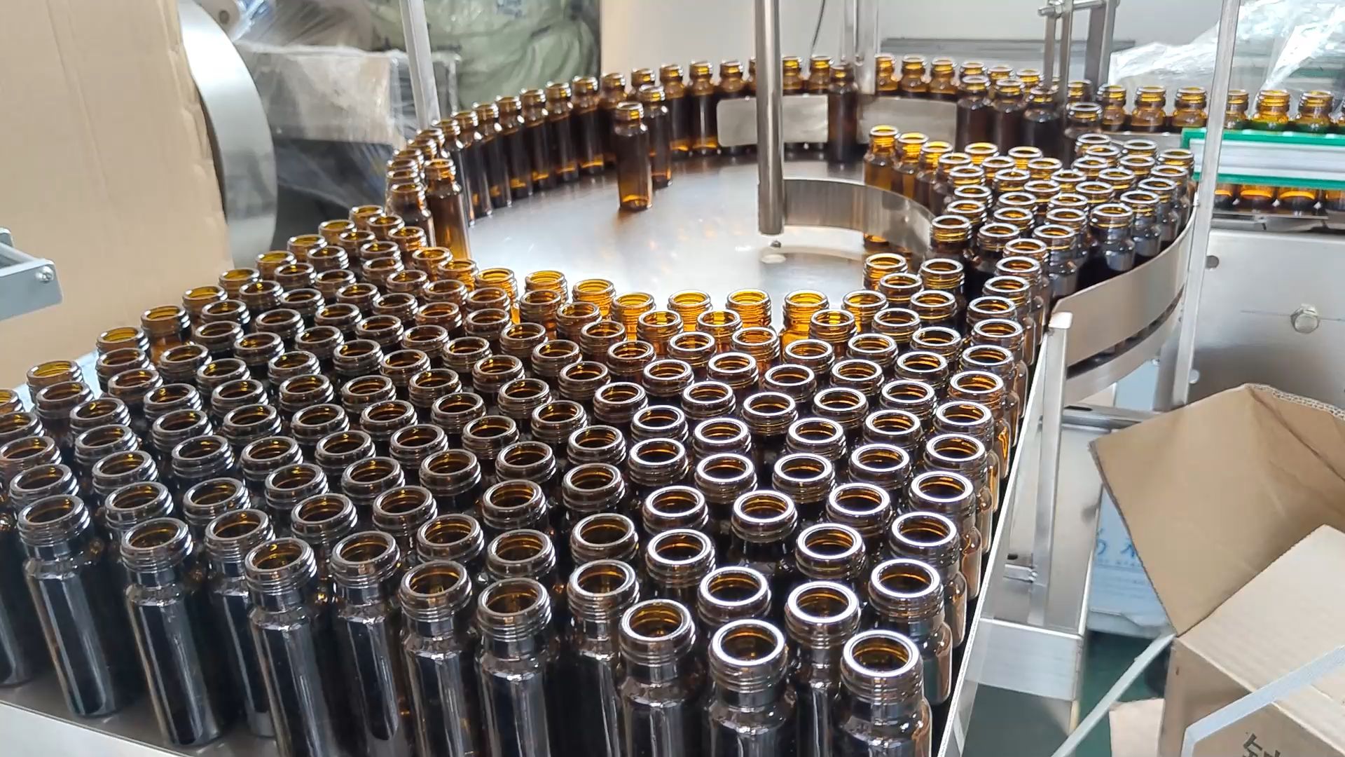 口服液洗烘灌轧贴生产线 30ml口服液灌装轧盖机 4000瓶/时